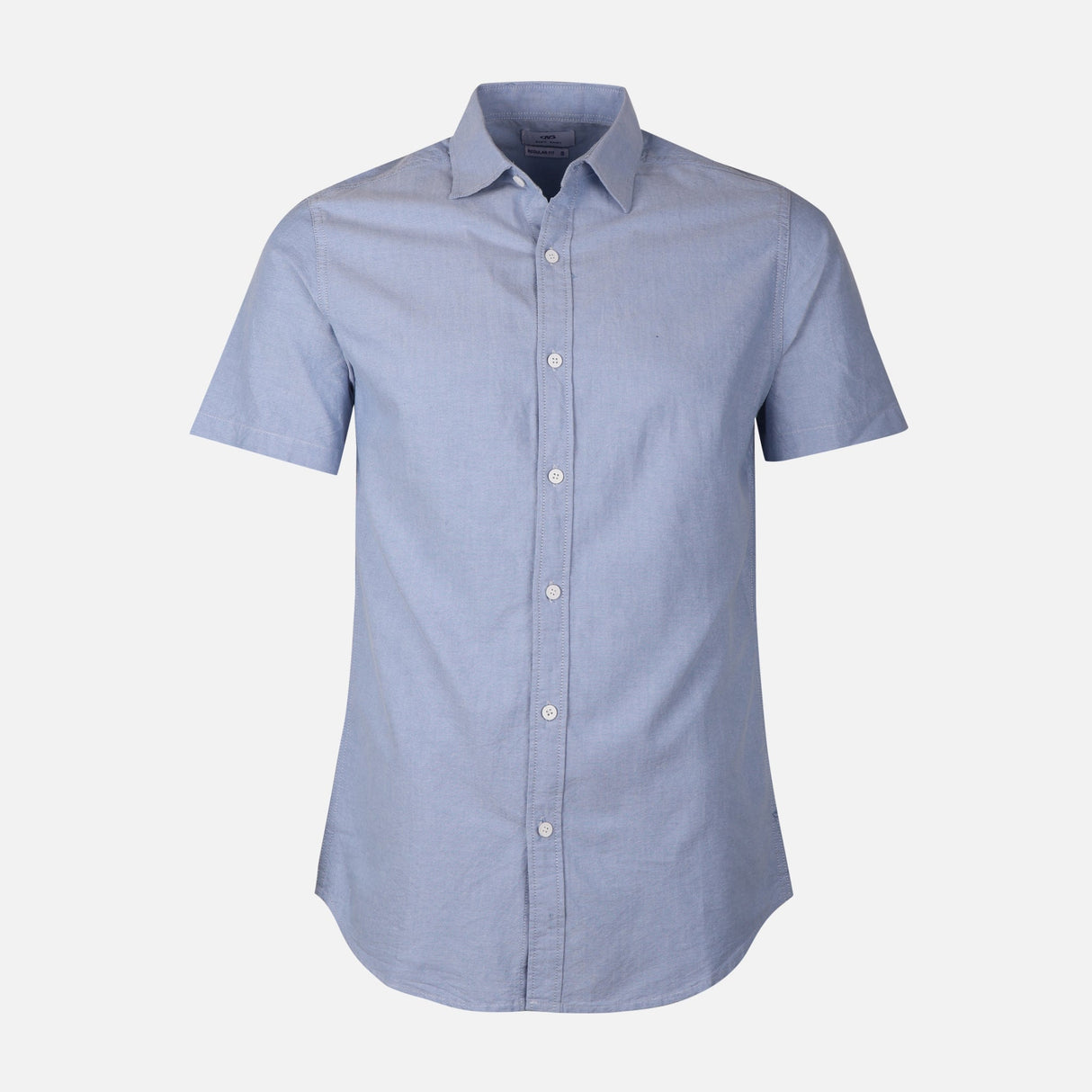 Men Plain Oxford Short Sleeve Shirt