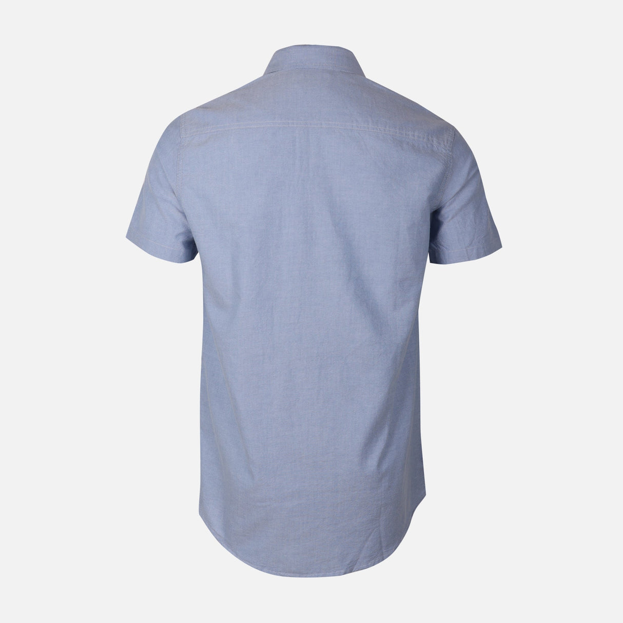 Men Plain Oxford Short Sleeve Shirt