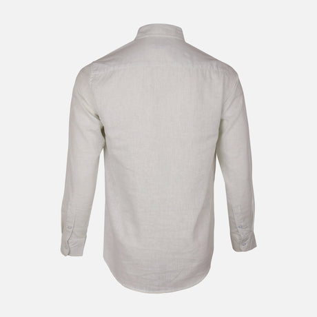 Men Woven Long Sleeve Plain Shirt