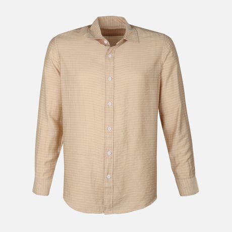 Men Woven Long Sleeve Plain Shirt