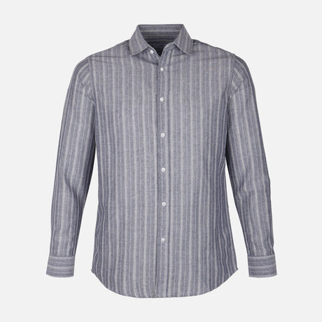 Men Woven Long Sleeve Plain Shirt