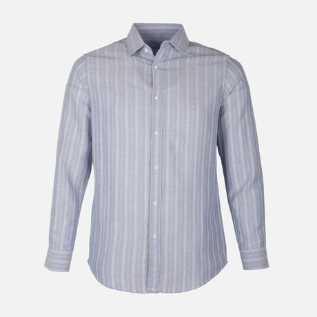 Men Woven Long Sleeve Plain Shirt
