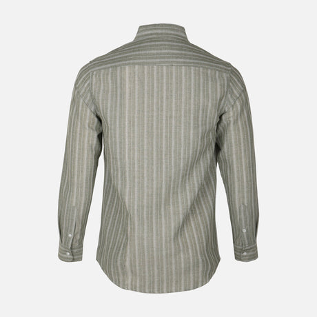 Men Woven Long Sleeve Plain Shirt