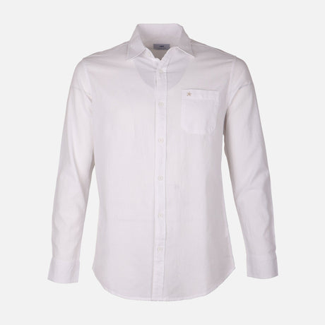 Men Woven Long Sleeve Plain Shirt