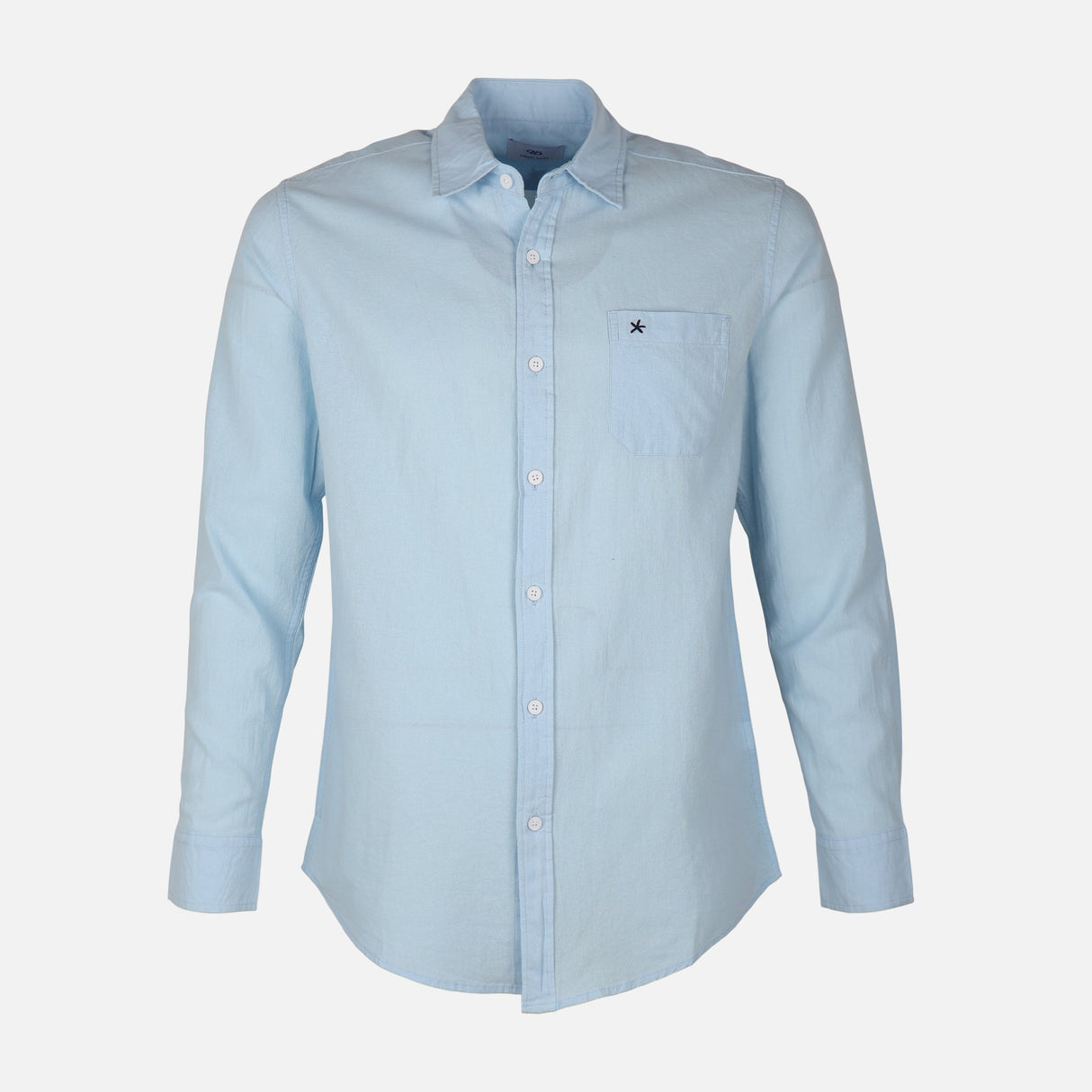 Men Woven Long Sleeve Plain Shirt