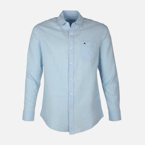 Men Woven Long Sleeve Plain Shirt