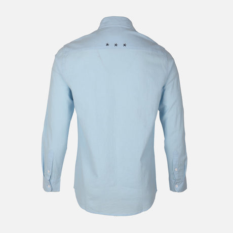 Men Woven Long Sleeve Plain Shirt