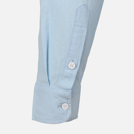 Men Woven Long Sleeve Plain Shirt