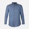 Men Plain Denim Long Sleeve Shirt