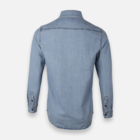 Men Denim Shirt Long Sleeve