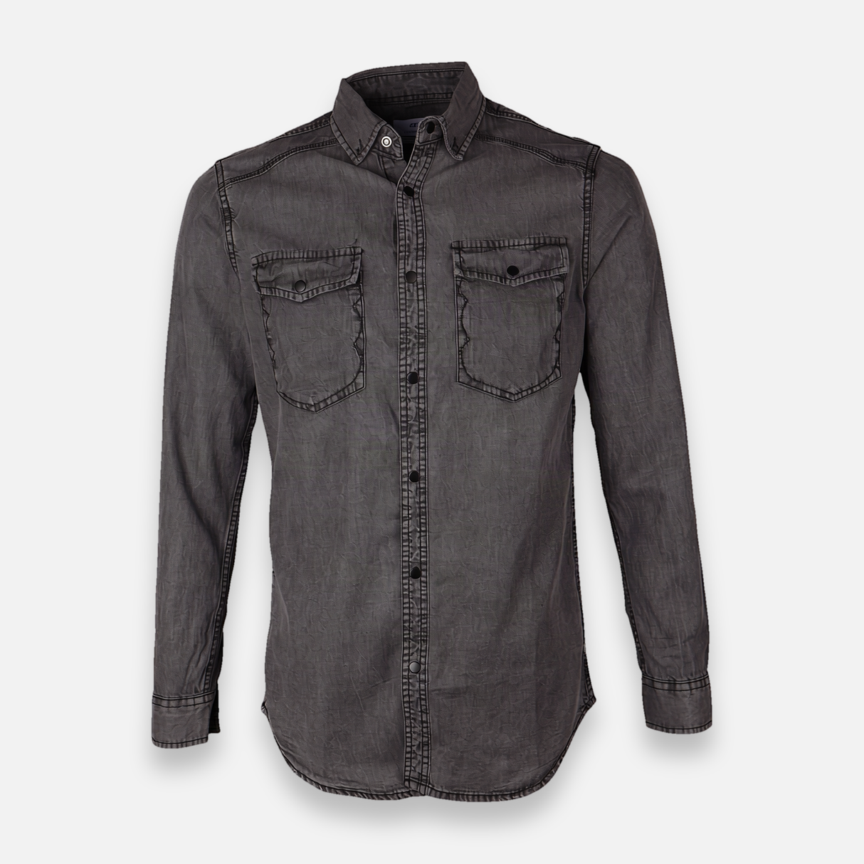 Men Denim Shirt Long Sleeve