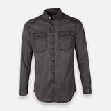 Men Denim Shirt Long Sleeve