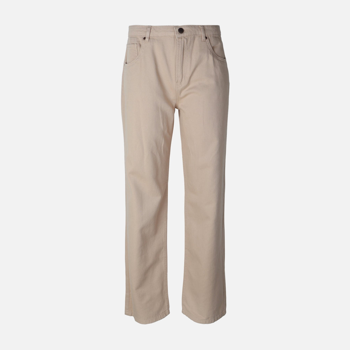 Womens Straight Mid Waist Pants Jeans