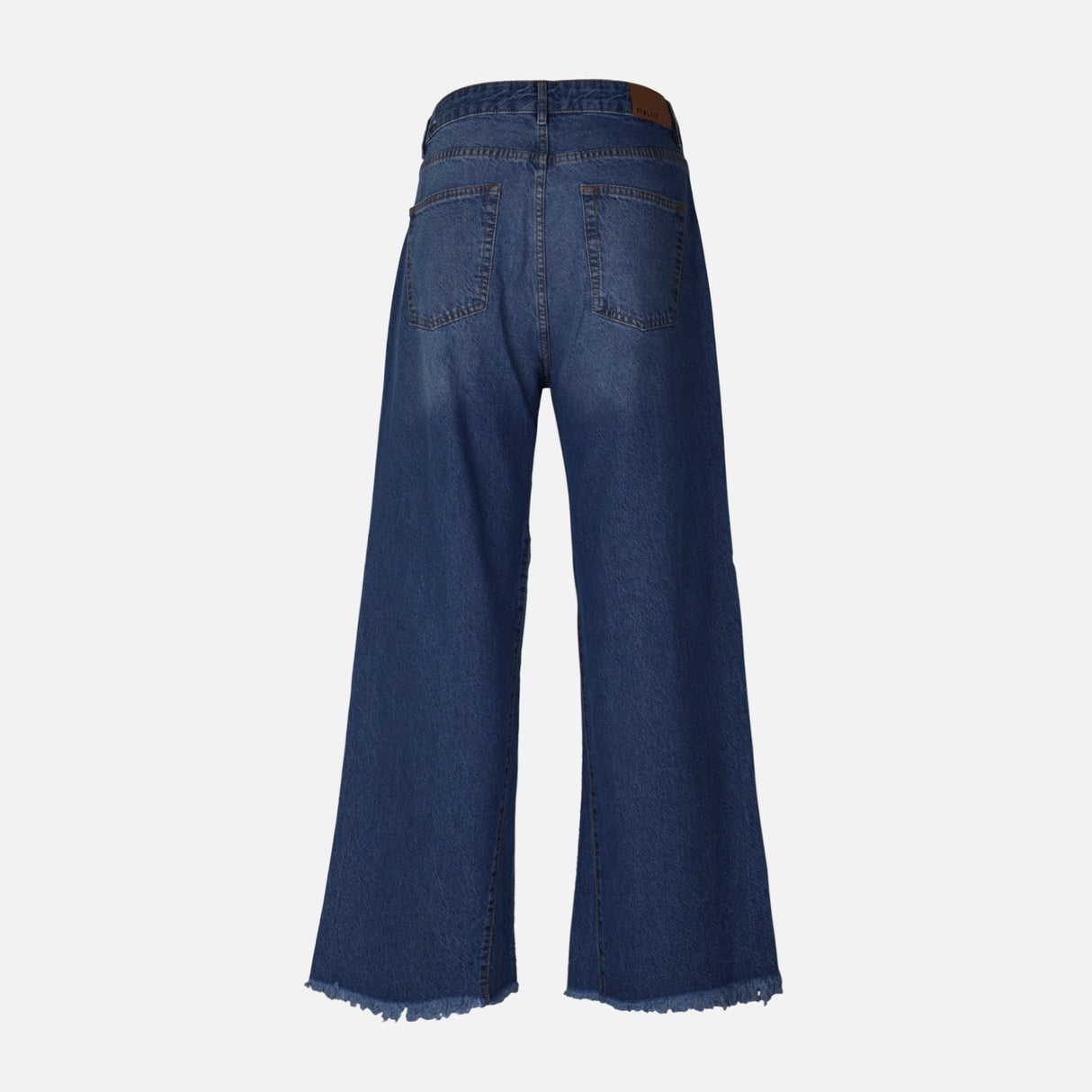 WOMEN WIDE LEG MID WAIST PANT JEANS