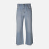 WOMEN WIDE LEG MID WAIST PANT JEANS