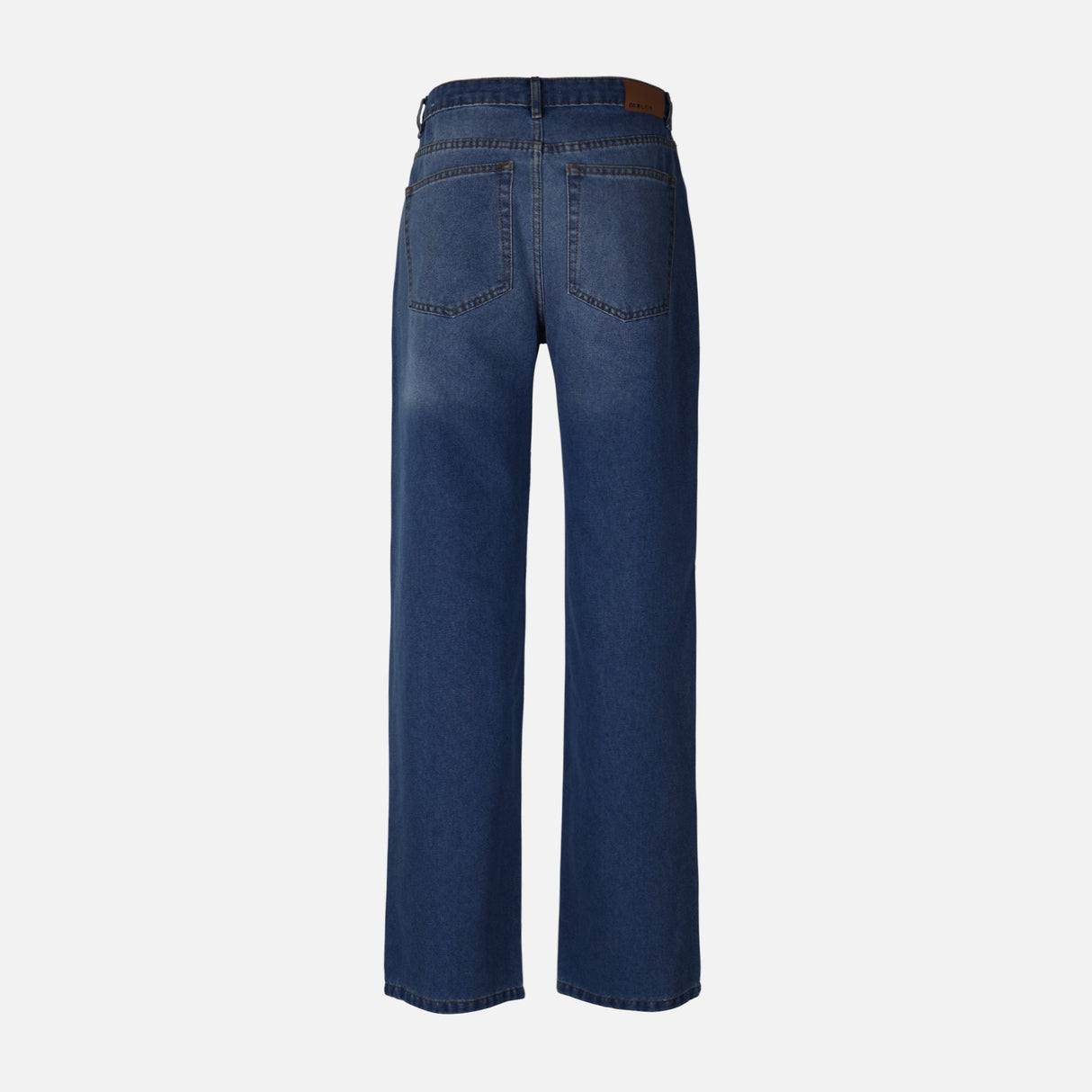 WOMEN STRAIGHT MID WAIST PANT JEANS