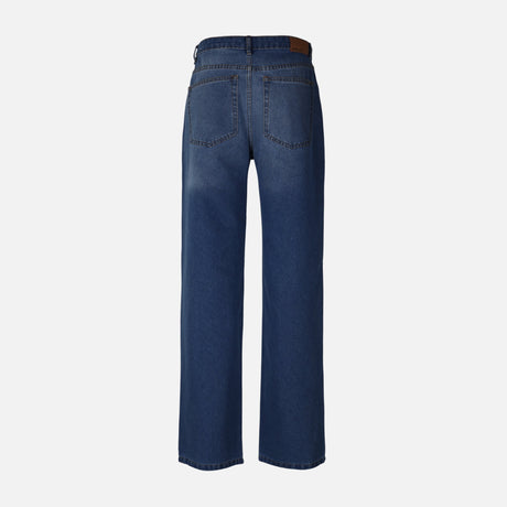 WOMEN STRAIGHT MID WAIST PANT JEANS