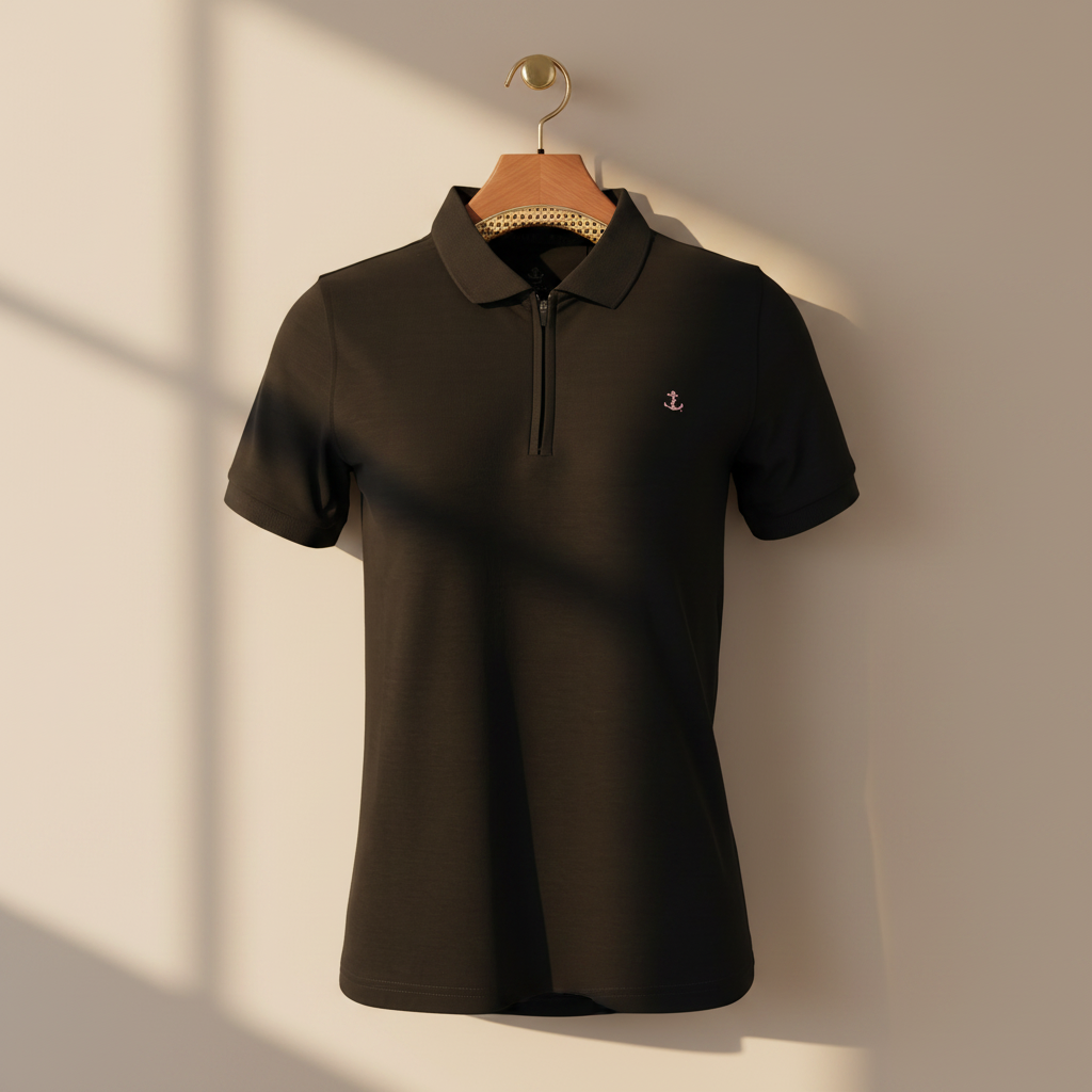 Women Basic Athleisure Polo T-Shirt