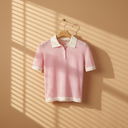 Women Knitted Polo T-Shirt Short Sleeve