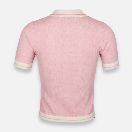 Women Knitted Polo T-Shirt Short Sleeve