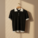 Women Knitted Polo T-Shirt Short Sleeve