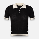 Women Knitted Polo T-Shirt Short Sleeve