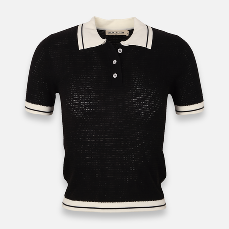 Women Knitted Polo T-Shirt Short Sleeve