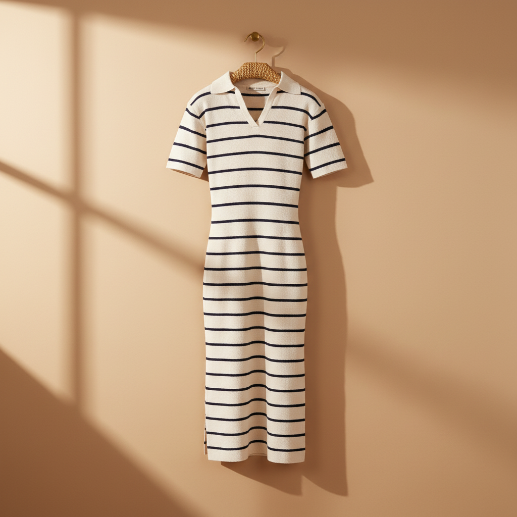 Women Flat Knit Ankle Length Dress