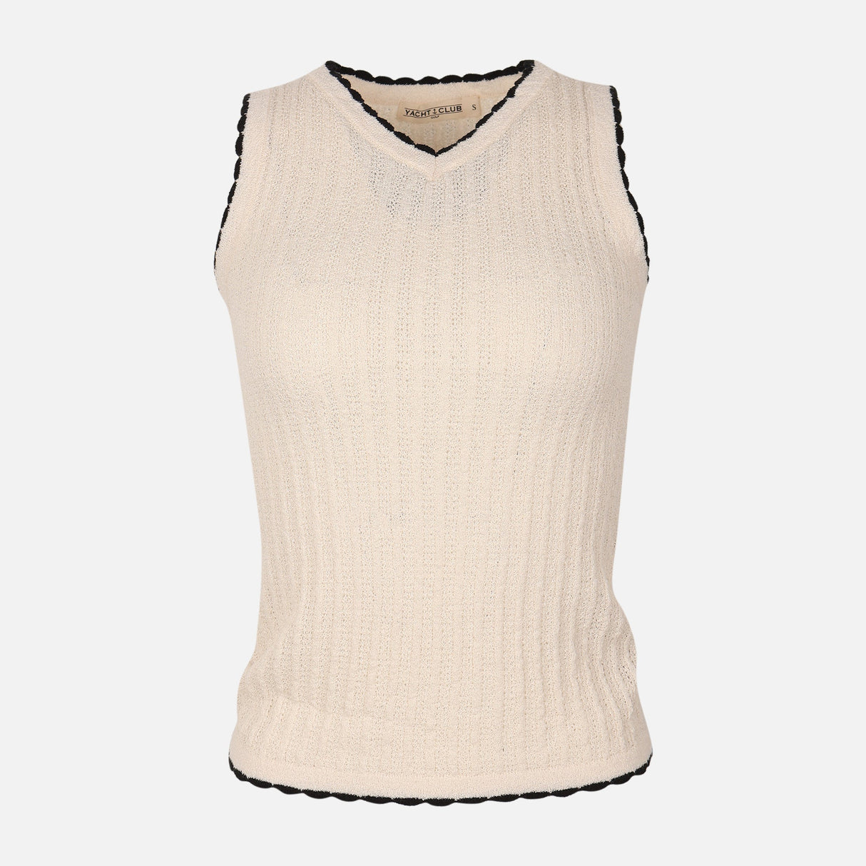 Women Crochet Knit Sleeveless Top