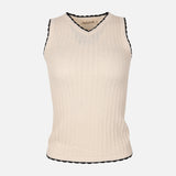 Women Crochet Knit Sleeveless Top