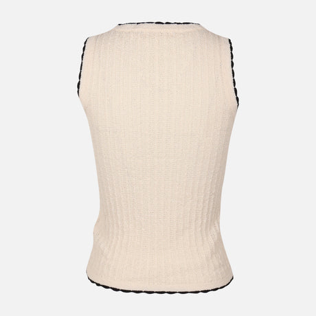 Women Crochet Knit Sleeveless Top