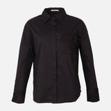 Women Oversize Lace Pocket Shirt