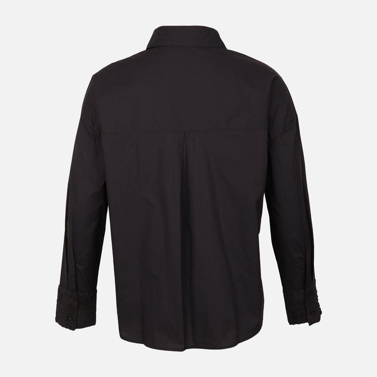 Women Oversize Lace Pocket Shirt