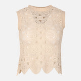 Women Crochet Sleeveless Top