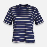 Women Loose Fit Striped T-Shirt