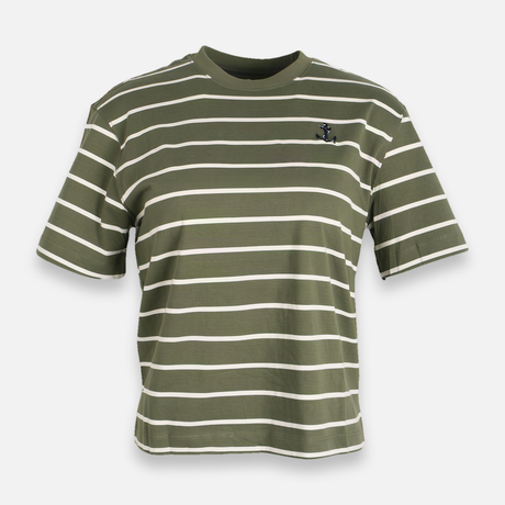 Women Loose Fit Striped T-Shirt