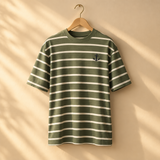 Women Loose Fit Striped T-Shirt