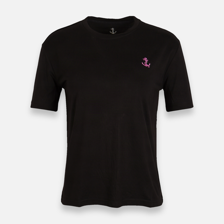 Women Basic Modal Blend Crew Neck T-Shirt