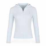 Women Waffle Zip-Up Hoodie