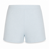 Women Waffle Knit Drawstring Shorts