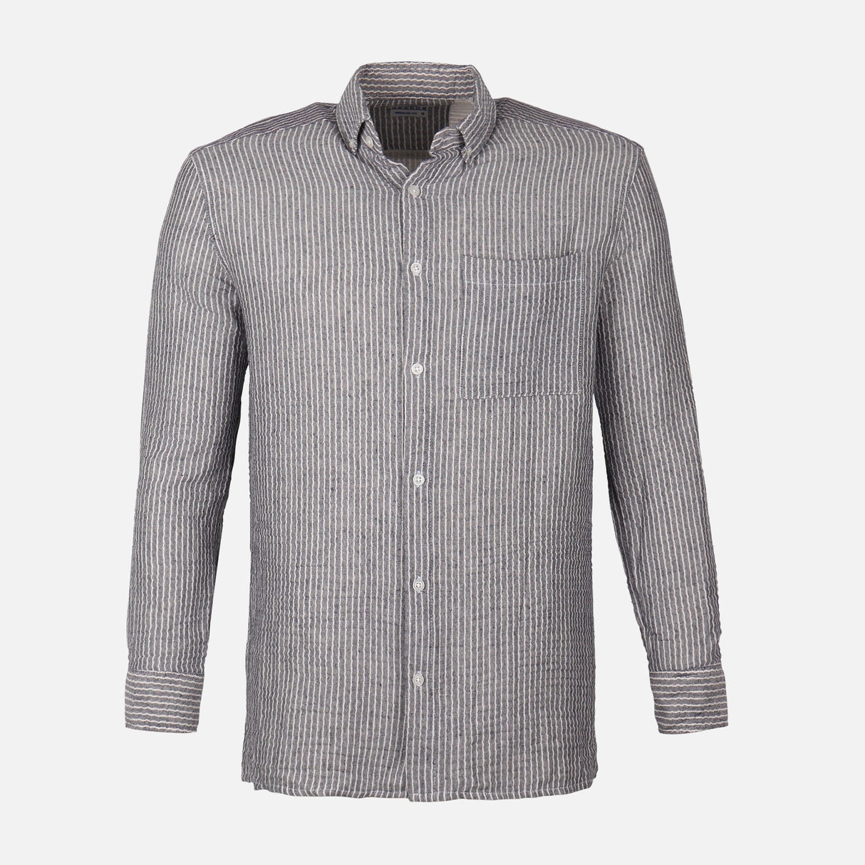 Men Woven Plain Short Sleeve Shirt 