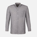 Men Woven Plain Short Sleeve Shirt 