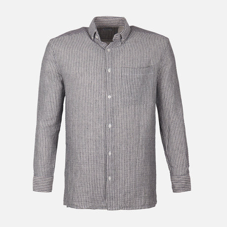 Men Woven Plain Short Sleeve Shirt 