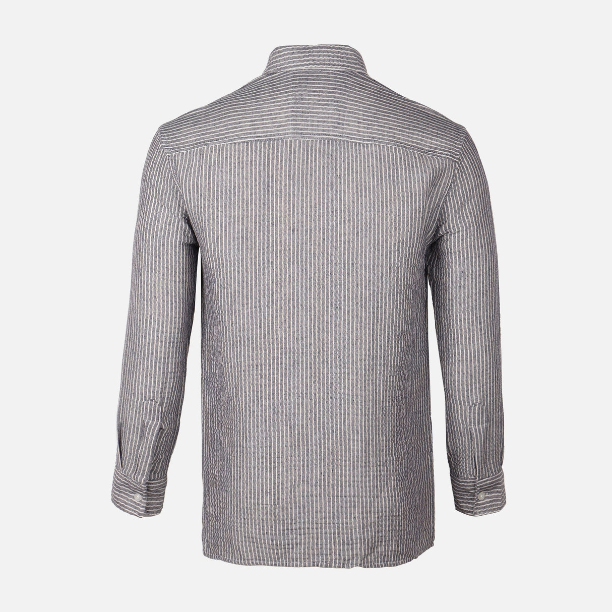 Men Woven Plain Short Sleeve Shirt 
