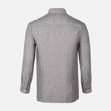 Men Woven Plain Short Sleeve Shirt 
