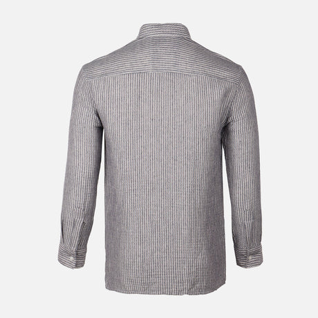 Men Woven Plain Short Sleeve Shirt 