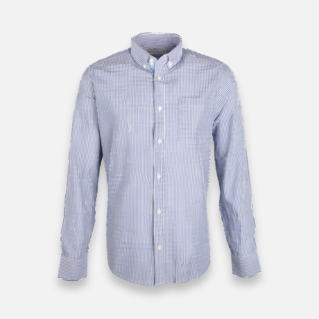 Men Striped Shirt Long Sleeve