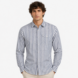 Men Striped Shirt Long Sleeve