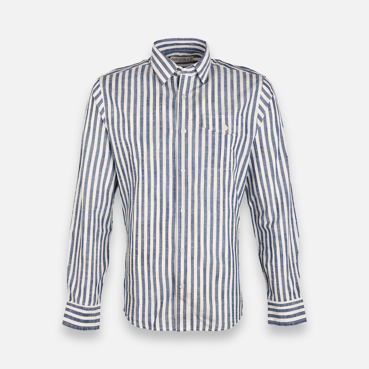 Men Striped Shirt Long Sleeve
