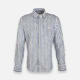 Men Striped Shirt Long Sleeve